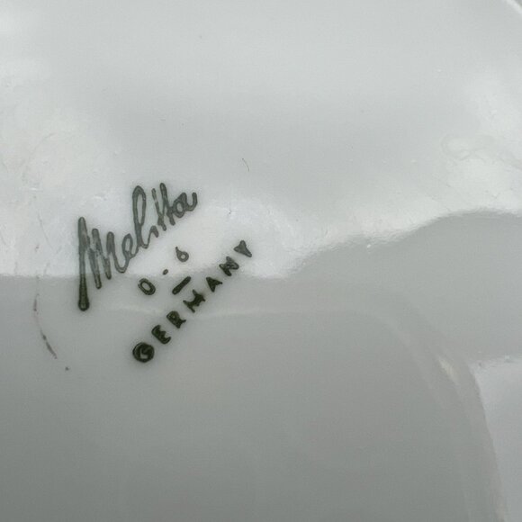 Vintage Mid-Century Melitta Germany Porcelain Teapot Coffee Pot Carafe No Drip - Picture 10 of 13